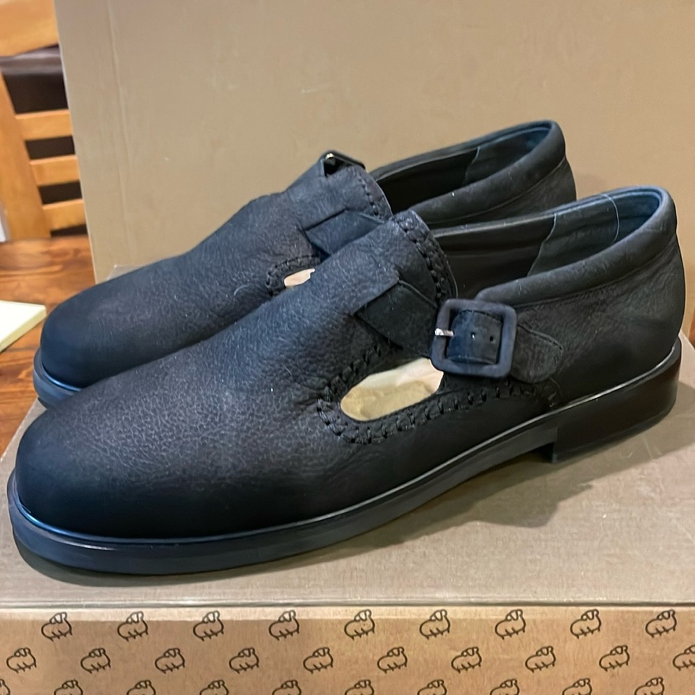 NWOT ROCKPORT MARY JANES BLACK SUEDE SIZE 10